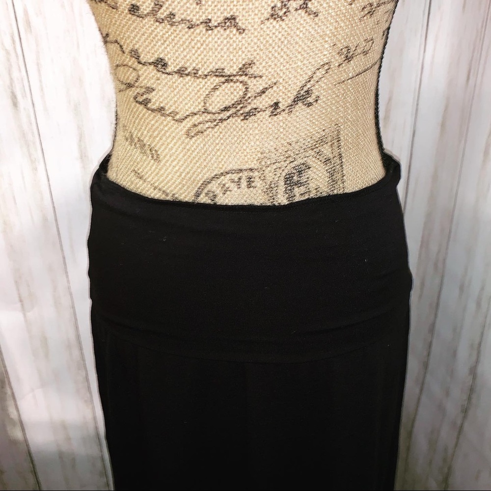 Black maxi skirt